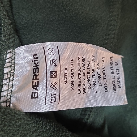 Baerskin Tactical Supply Bearskin 4 Performance ZipUp Fleece Hoodie Green Sz Lg - Picture 14 of 16